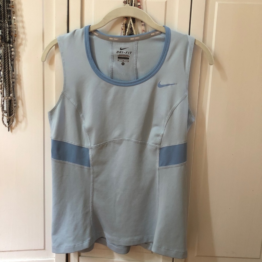Nike Dri-Fit Tennis Tank, Blue, Size M